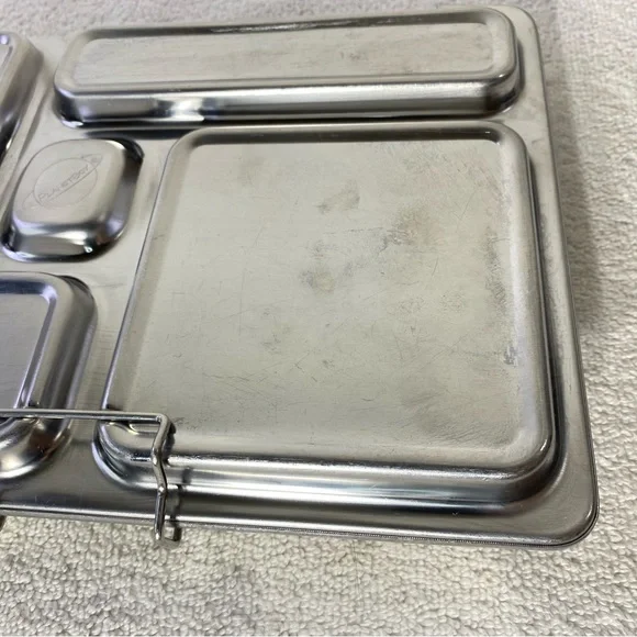 PlanetBox Stainless Steel Compartment Tray Reusable Rover Lunch Box Bento Box - Picture 4 of 14